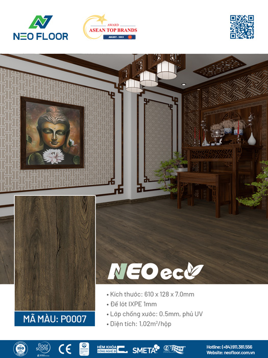 Neo Eco P0007 - Sàn Đá Công Nghệ SPC Neo Floor - Công Ty Cổ Phần Neo Floor